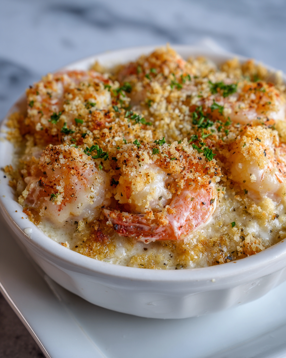 Creamy Baked Shrimp Casserole With Buttery Crumb Topping Dinner Win