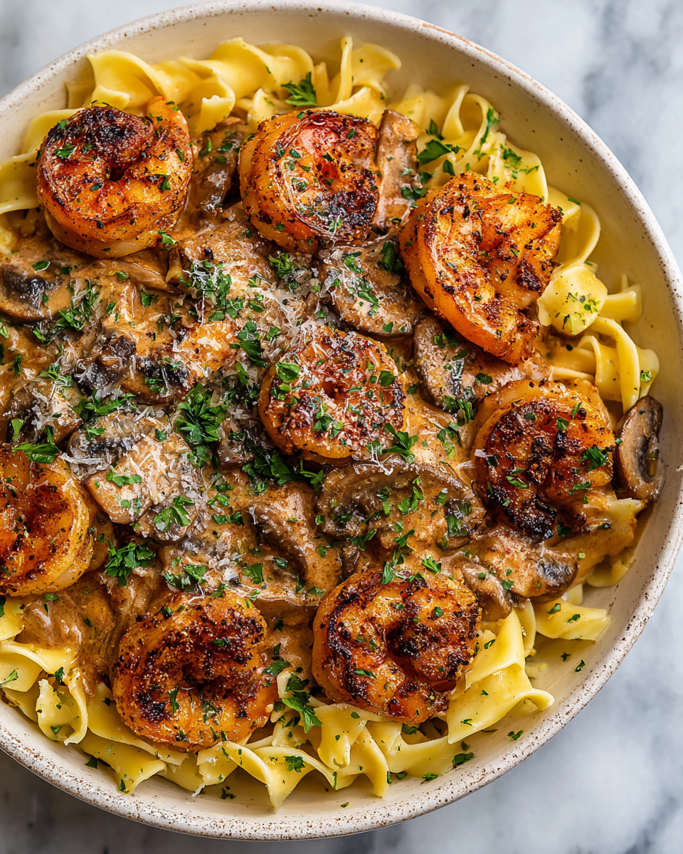 Decadent Blackened Shrimp Stroganoff Restaurant Style Magic