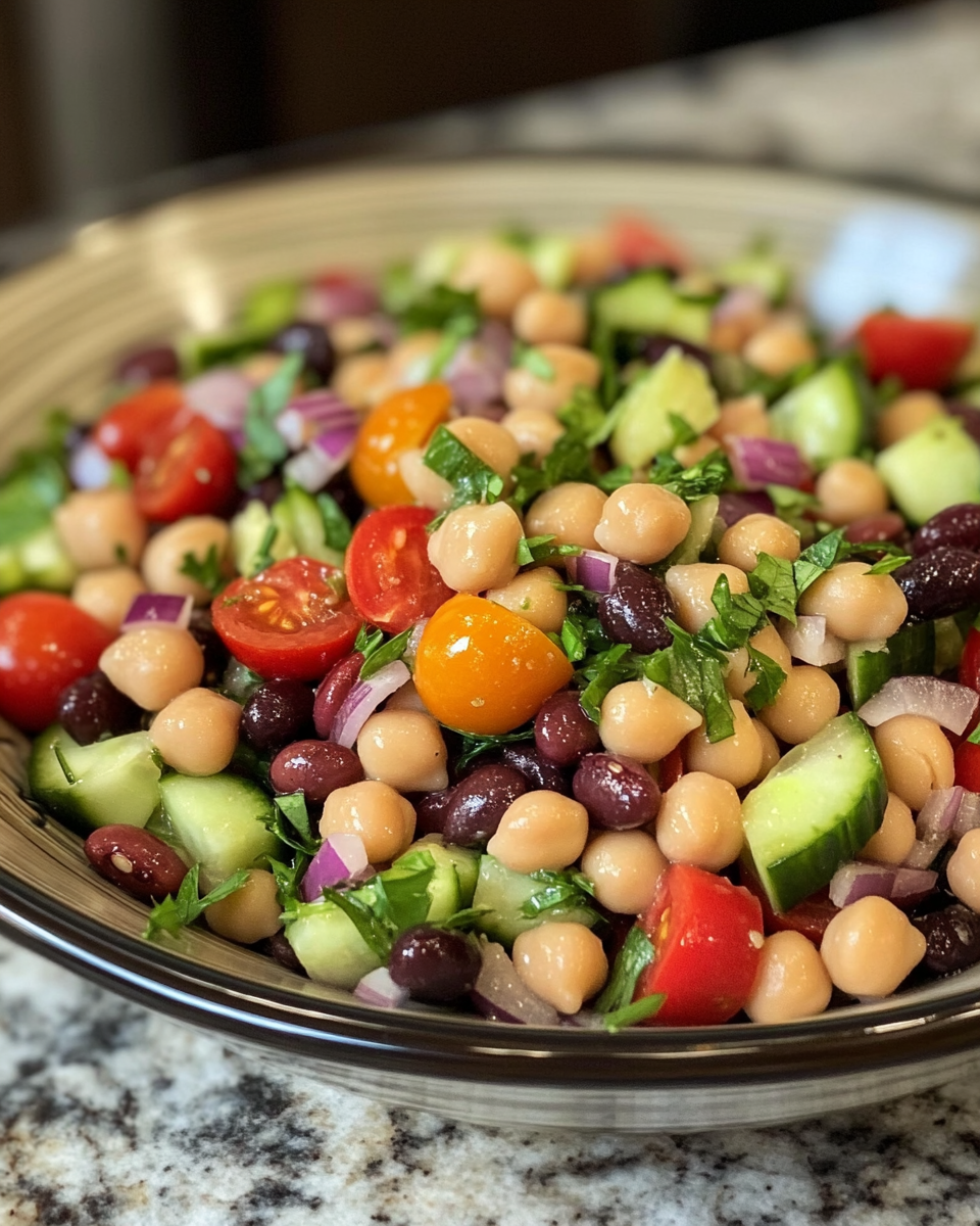 Ultimate Ultimate Bean Salad with Chickpeas Fresh Flavor Burst Picnic Perfect Bowl
